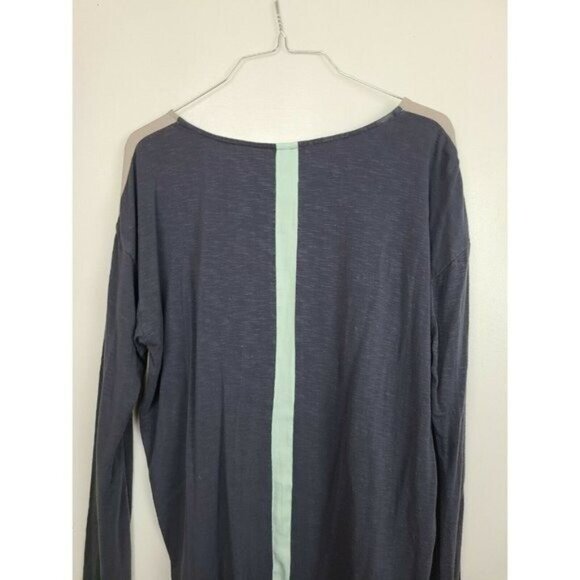 Anthropologie Dolan Womens Long Sleeve BOHO Top Small Colorblock Pocket Tee - Picture 4 of 7